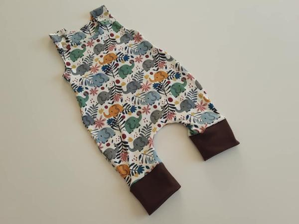 Strampler Elefanten Weiss 1